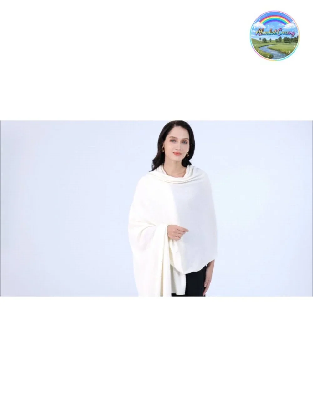 100% Cashmere Wrap Scarf Stole Knitted Shawl Women Travel Large